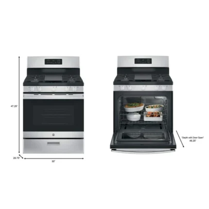 JGBS66REKSS GE 30-Inches 5 burners 5-Cu.